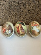 Vintage Easter Egg Candy Container Western Germany Paper Mache picture