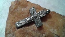 ANTIQUE c. 18-19th CENTURY CATHOLIC CRUCIFIX with VIRGIN MARY OUR LADY OF LORETO picture