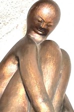 Vintage Alva Museum Replica, Robus Meditating Girl Sculpture, Mid-Century Modern picture