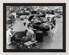 FRAMED 1965 SHELBY FACTORY COBRA GT350 GT40 - READY TO DISPLAY 11X8.5 picture