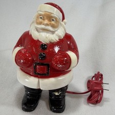 Vintage 1950s General Products Royalite Hard Plastic Lighted Santa Claus picture