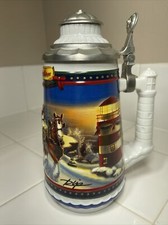 Anheuser-Busch GUIDING THE WAY HOME STEIN Ceramic Budweiser Bud 2002 CS529SE picture