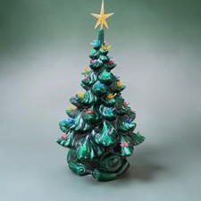 VTG 1989 Atlantic ceramic dove light Christmas tree 19
