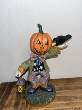 Jack-O-Lantern Scarecrow Holding Lantern by Pam Schifferl Midwest of Cannon picture
