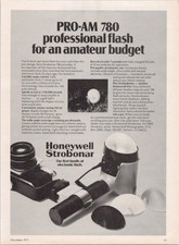 Honeywell Strobona Pro-Am 780 Professional Flash 1975 Vintage Print Ad picture