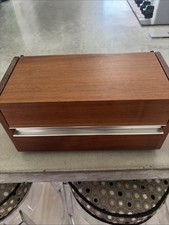 Vintage Western Electric Executive Stowaway Desk Phone Wood Box Touch Tone picture