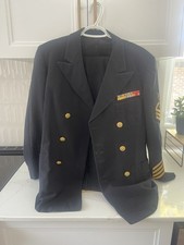 Genuine Vietnam WAR Era U.S. NAVY Captain Blue Uniform Suit NAMED RIBBONED picture