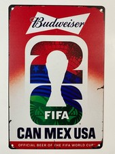 Budweiser Beer FIFA World Cup 2026 Sign - Canada Mexico United States Bud Light picture