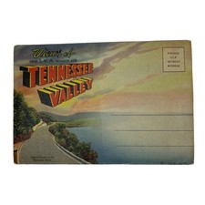 Vintage 50s Tennessee Valley Souvenir Postcard Folder Ephemera Booklet UNPOSTED picture