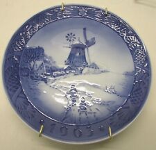 1960- 1969 Royal Copenhagen 7-inch Blue and White Porcelain Collector Plates picture