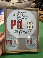 Reading Brewing PR-8 Cardboard Vintage Advertising In 8x10 Frame picture