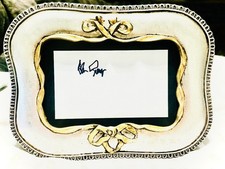 RARE Alan Greenspan 13th Chairman Federal Reserve Signed 3x5 Cut Framed Politics picture