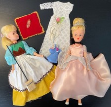Cinderella HORSMAN 2 Doll complete play-set Disney Collectible 1965 RARE picture