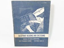 US Navy NAVPERS 10077-C Blueprint Reading and Sketching Training 1968 picture