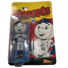 SUPER7 REACTION ACTION FIGURE MLB BASEBALL MASCOTS MR. MET METS NEW MOC 🥎🔥 picture