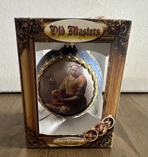 Christmas By Krebs Masters on Silk Glass Ornament Vermeer’s
