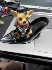 WESTLAND GIFTWARE AYE CHIHUAHUA KILLER FIGURINE SHOE  picture