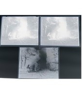 1928 Nova Scotia Camp Life Night Campfire Tent Glass Negatives & Positive OOAK picture