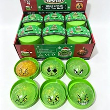 New 12 Pack Grinch Glow In The Dark Squishy Dumpling Christmas Toys Sensory Fun picture