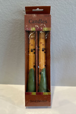 Vintage Corn Sculptured Hand Painted Tapered Candles by Amscan Fall Thanksgiving picture