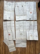 8 Pc Archive 1847 Bavarian Emigration Buffalo NY POTTINGER PRUCKERBAUER Families picture