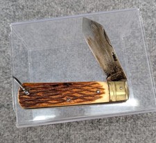 Vintage WWII Japanese Roper Folding Pocket Knife Bone Handle MARKED picture