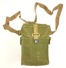 Genuine WWII Dated Webbing Haversack British Engineer Canvas Shoulder Bag picture