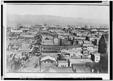 San Francisco California 1856 Sacramento Street Historic View Skyline picture