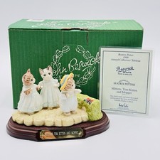 Vintage Beatrix Potter John Beswick Mittens, Tom Kitten And Moppet NEW IN BOX picture