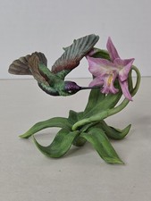 Vintage 1992 Lenox Magnificent Hummingbird Porcelain Bird Figurine Taiwan Decor picture