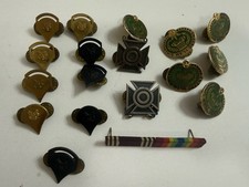 Vintage US Army Military Insignia Pin Badge Ribbon Lot This We’ll Defend picture