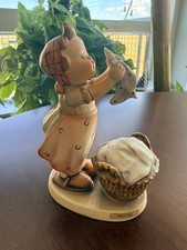 Goebel Hummel HUM 321/1 “Wash Day” Figurine W. Germany 5.5” w/ Title Plaque picture