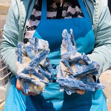 2pcs 4.99LB Natural Blue Crystal Kyanite Rough Gem mineral Specimen Healing 5993 picture