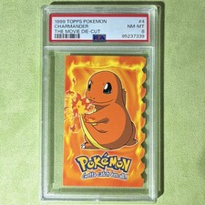 Topps 1999 Pokémon: The First Movie Die-Cut Charmander #4 PSA 8 95237339 picture