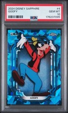2024 Topps Chrome Disney Sapphire #4 Goofy PSA 10 picture