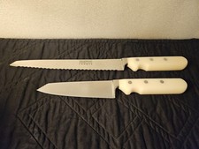 Vintage Kitchenware: STUBAI / CP Pradel France ~ Chef Knife & Serrated Knife picture