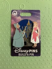 2026 Disney Parks Build A Pin 3 Pin Set Cinderella Fairy Godmother Castle New picture