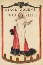 WWI Women's War Relief Poster 🌍 - 24x36” - 200gsm Paper🗞️ Vintage Office Decor picture