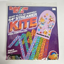VTG 1983 Rainbow Brite 64” Streamer Kite Hallmark Original Packaging NEW NOS picture