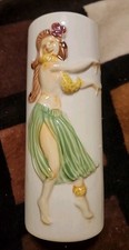 Vintage Orchids of Hawaii Hula Girl Tiki Cup 3D Ceramic Japan 5-3/4” picture