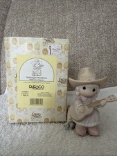 Precious Moments Hallelujah Hoedown 1995 Figurine 163864 Western Guitar picture