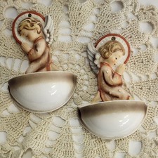 Vintage M.J. Hummel Goebel 2 Little Angel Holy Water Font 91A & 91B W Germany picture