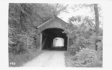 J75/ West Townshend Vermont RPPC Postcard c1950s Covered Bridge 193 picture