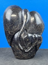 VTG Shona Stone Elephant Sculpture Zimbabwe Abstract Family Embrace Art 8.75” picture