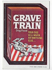 1967 Topps Wacky Packages DIE-CUT Series #6 of 44 GRAVE TRAIN rare variant nm picture