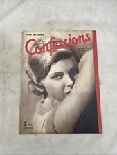 WW2 French Confessions Magazine January 1937 (AA796 picture