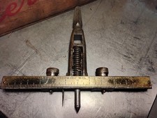 Vintage General Hardware No. 40 Washer Cutter Hole Saw Tool Brass Gauge Scale picture