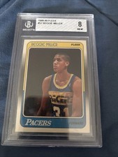 ✅1988-89 Fleer Reggie Miller RC #57 Graded BGS 8 Mint Indiana Pacers HOF✅ picture