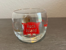 Vintage Rock Island 2.5'' Glass Golden State Route  - Route of the Rockets picture