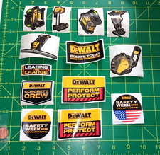 x13- DEWALT TOOL SMALL LOT Sticker Decal RACING ORIGINAL OLD STOCK picture